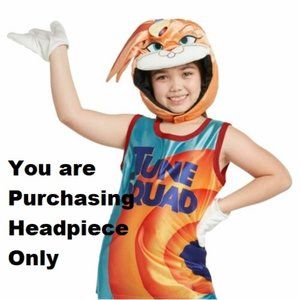 Girls Teen Child Space Jam  LOLA BUNNY Headpiece Mask OSFM Halloween Plush NWT